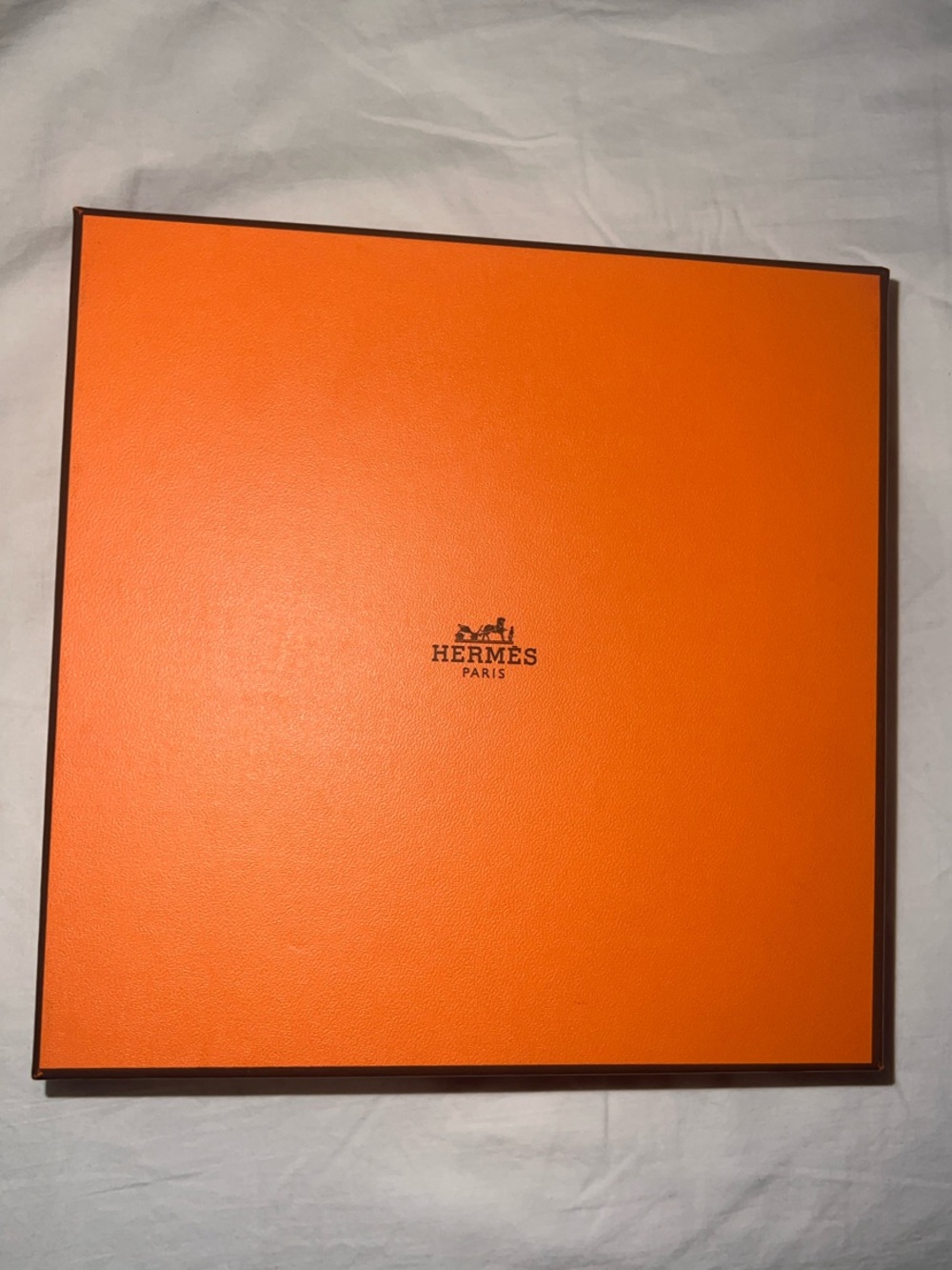 Hermes Orange Gift Box — Luxury Accessory Packaging 7.5 x7.5 x2.5